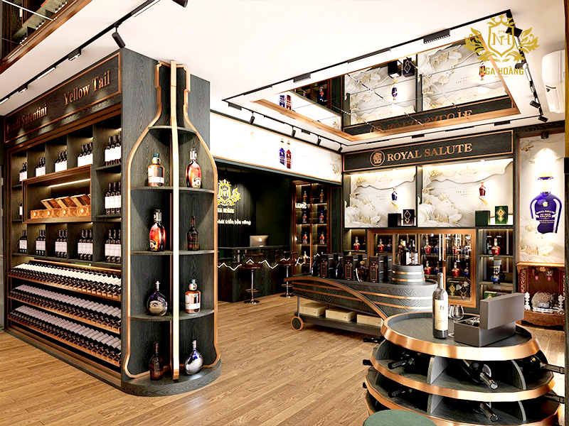 Showroom trưng bày rượu của Nga Hoàng - cung cấp các sản phẩm rượu biếu Tết