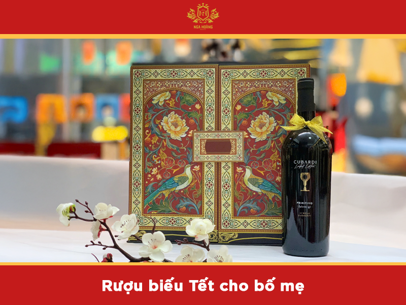Rượu tặng Tết cho bố mẹ