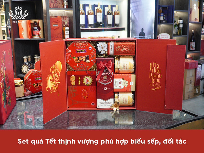 Set quà Tết thịnh vượng phù hợp biếu sếp, đối tác