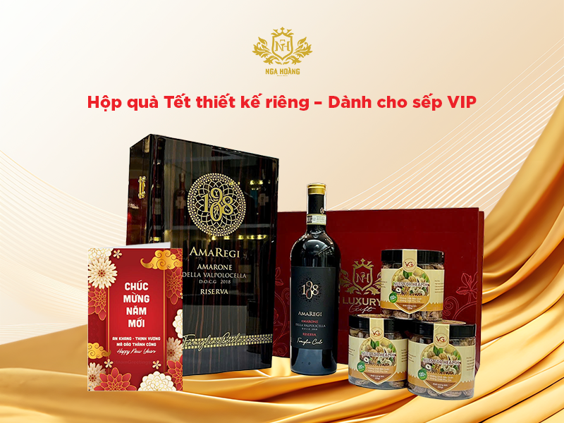 Hộp quà Tết thiết kế riêng - Nga Hoàng