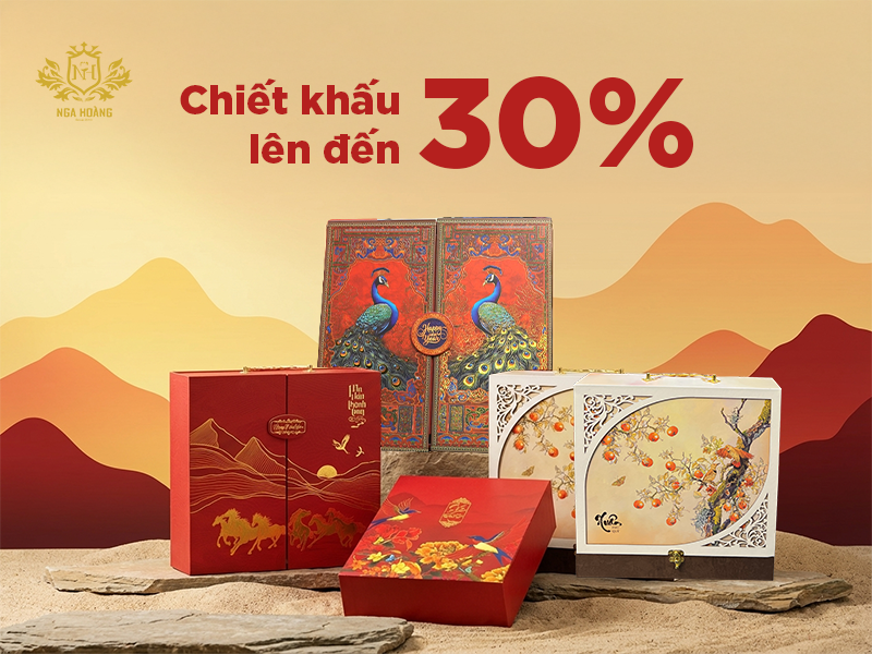 Các set quà tại Nga Hoàng chiết khấu lên đến 30%