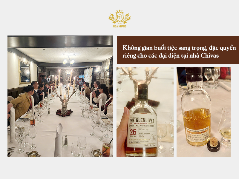 Rượu Nga Hoàng và những trải nghiệm đặc quyền trong chuyến tham quan “Home of Chivas”