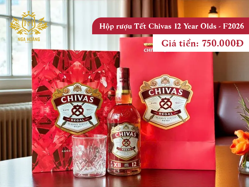 Hộp quà Tết Chivas 12 F2026 - Cân bằng ngân sách & hình ảnh