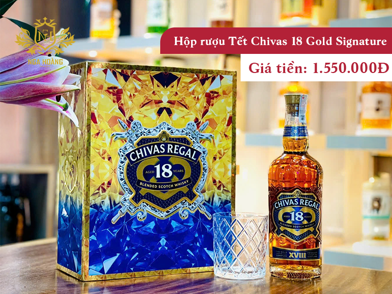 Hộp quà Tết Chivas 18 Gold Signature F2026 - Thiết kế hiện đại