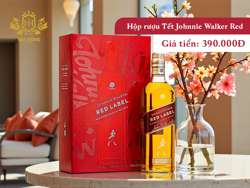 Hộp quà Tết Johnnie Walker Red - Năng động & phổ biến