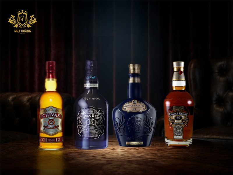 So sánh giá Chivas 25 với các dòng Chivas khác