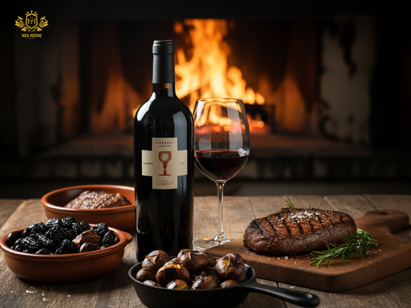 Cubardi Primitivo hợp thưởng thức với món ăn nào nhất?