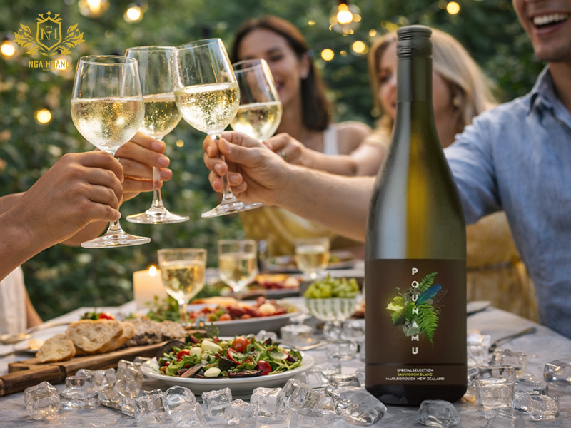 Hương vị tươi mát đặc trưng của Pounamu Sauvignon Blanc