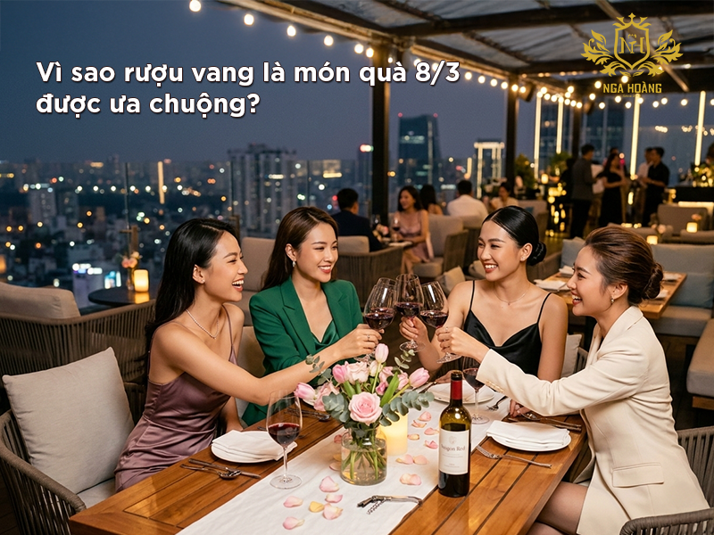 Rượu vang tặng 8/3 - Chọn thế nào để vừa tinh tế, vừa “ghi điểm” tuyệt đối?