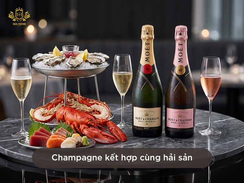 Rượu nào phù hợp nhất khi ăn hải sản?