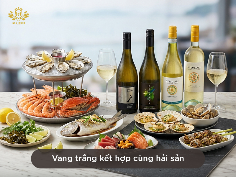 Rượu nào phù hợp nhất khi ăn hải sản?