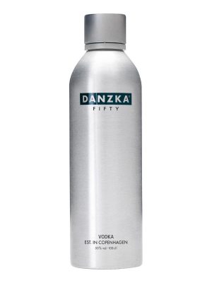 Rượu Vodka Danzka Fifty 1000ml 50% chính hãng, vodka cao cấp nhập khẩu từ Đan Mạch với thiết kế chai nhôm biểu tượng Scandinavia, hương vị mạnh mẽ và tinh khiết, phân phối tại Rượu Nga Hoàng.