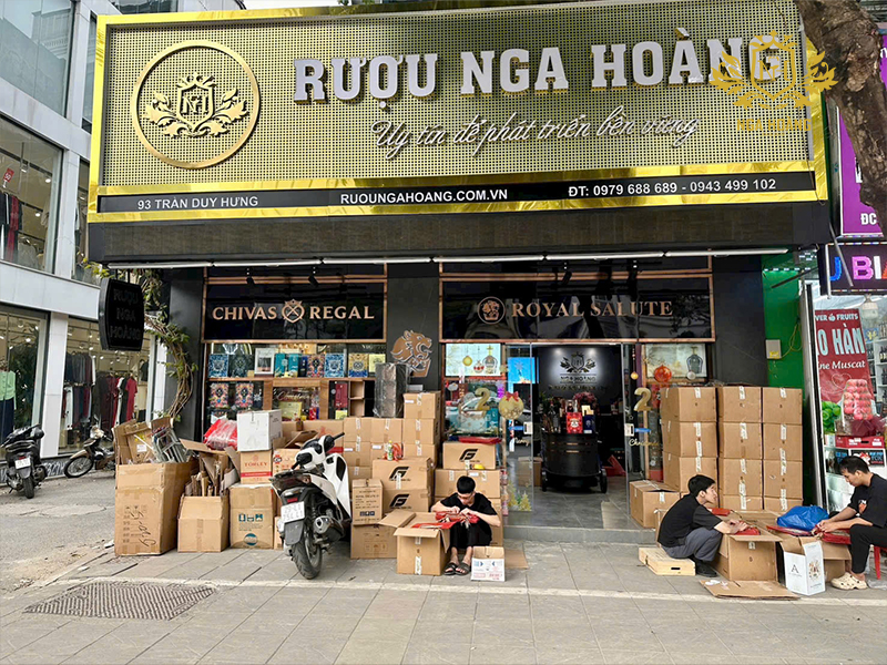 showroom Rượu Nga Hoàng