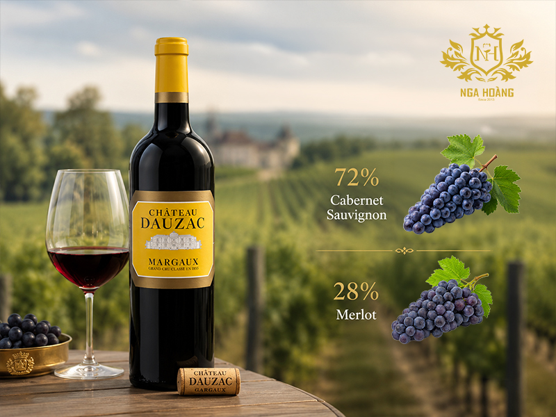 Rượu vang đỏ Château Dauzac Margaux 2015
