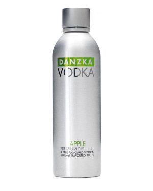 Rượu Vodka Danzka Apple 1000ml chính hãng nhập khẩu từ Đan Mạch, hương táo xanh tươi mát, vodka cao cấp với thiết kế chai nhôm biểu tượng của DANZKA, phân phối bởi Rượu Nga Hoàng.