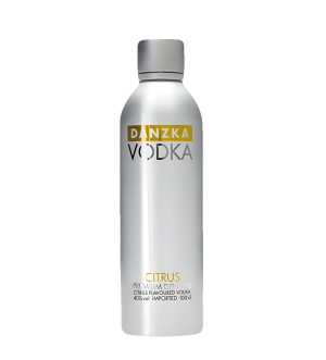 Rượu Vodka Danzka Citrus 1000ml chính hãng nhập khẩu từ Đan Mạch, hương cam chanh tươi mát, vodka cao cấp với thiết kế chai nhôm biểu tượng của DANZKA, phân phối bởi Rượu Nga Hoàng.