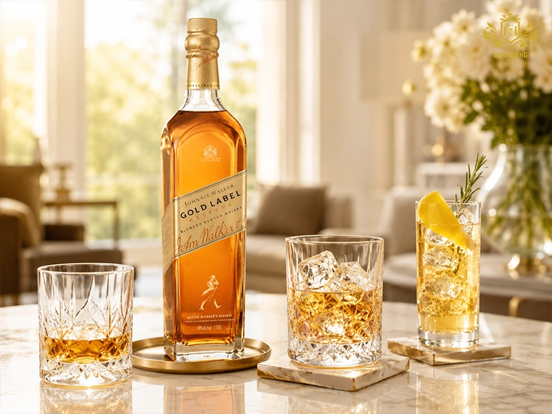 Cách thưởng thức Johnnie Walker Gold Label 1L để cảm nhận trọn vẹn hương vị