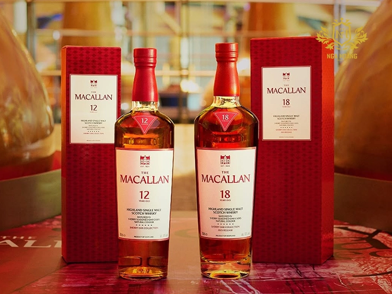 Macallan 12 Sherry Oak và Macallan 18 Sherry Oak khác nhau như thế nào?