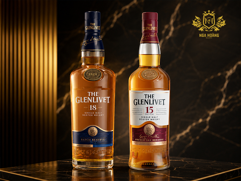 Điểm khác biệt so với Glenlivet 15 và Glenlivet 21?